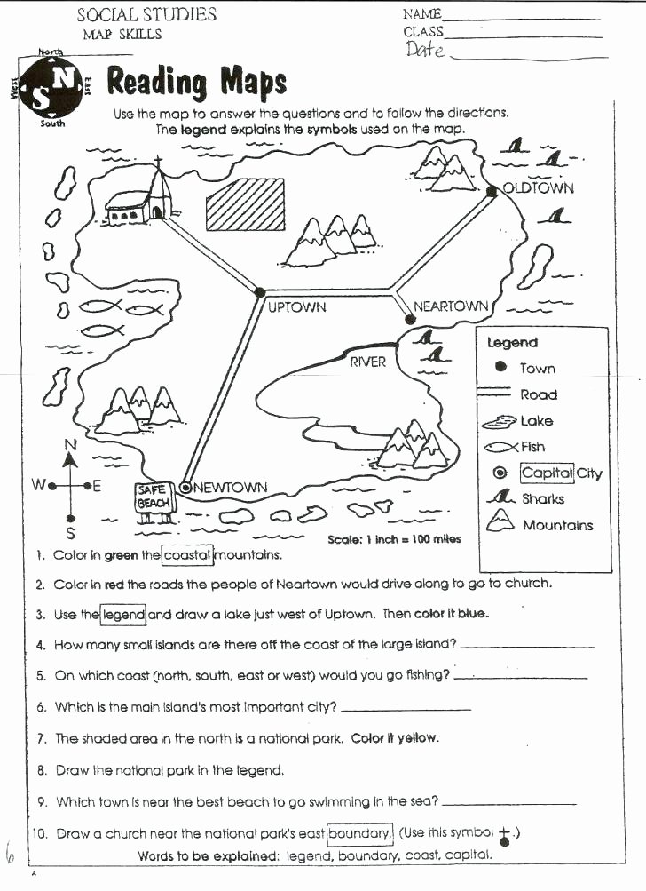 First Grade Map Skills Worksheets New Geography Maps Worksheets Map Skills High School Worksheet