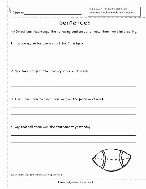 First Grade Sentence Worksheets Number Sentence Worksheets 4th Grade – Papakambing