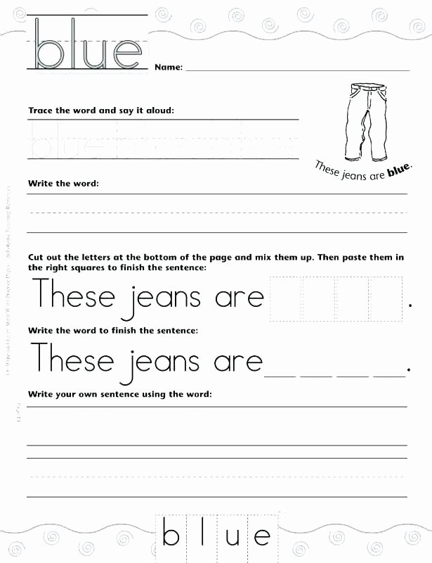 First Grade Sentence Writing Worksheets Second Grade Sight Word Sentences Site Worksheets for First