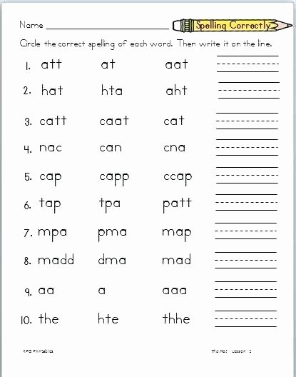 First Grade Spelling Words Worksheets Grade 1 Spelling Worksheets Pdf