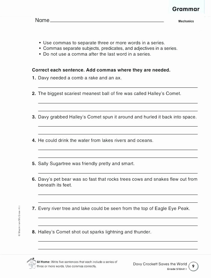 Fixing Sentences Worksheets forming Sentences Worksheets