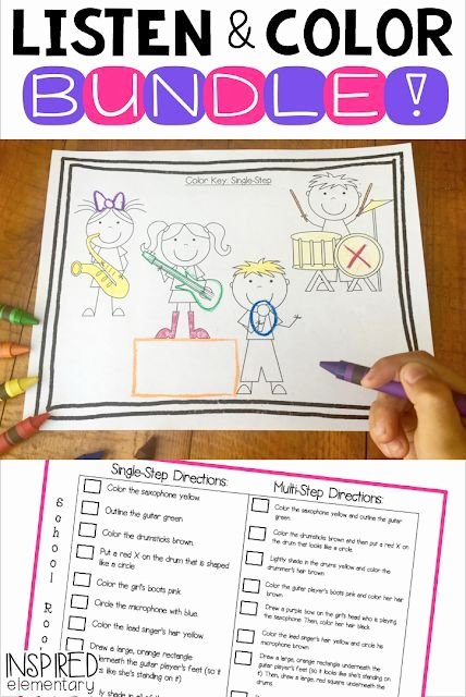 Following Multistep Directions Worksheets 2018 &amp; 2019 Free Calendars