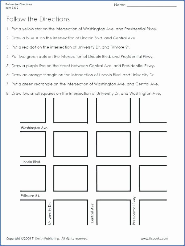 Following Multistep Directions Worksheets Following Directions Worksheets Activities Goals and More 1