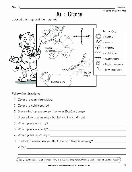 Following Multistep Directions Worksheets Teaching Cardinal Directions to Kindergarten