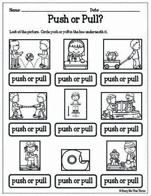 Force and Motion Kindergarten Worksheets forces and Motion Worksheets Best forces and Motion