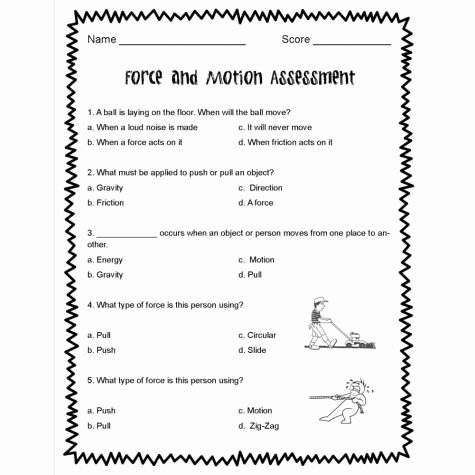 Force and Motion Worksheet Answers Beautiful All Worksheets forces and Motion Worksheets force and