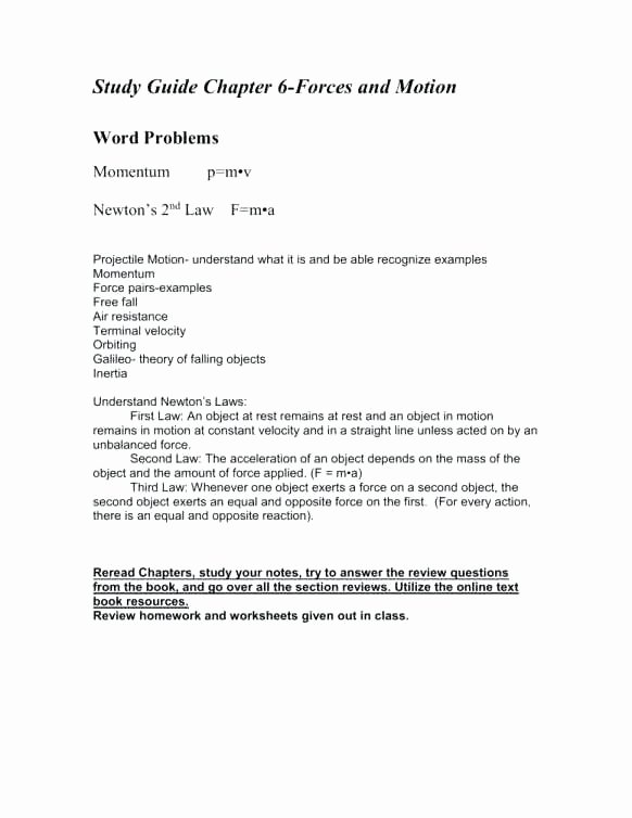 Force and Motion Worksheet Answers Beautiful Science 3 Laws Motion Worksheets Newton S Third Law
