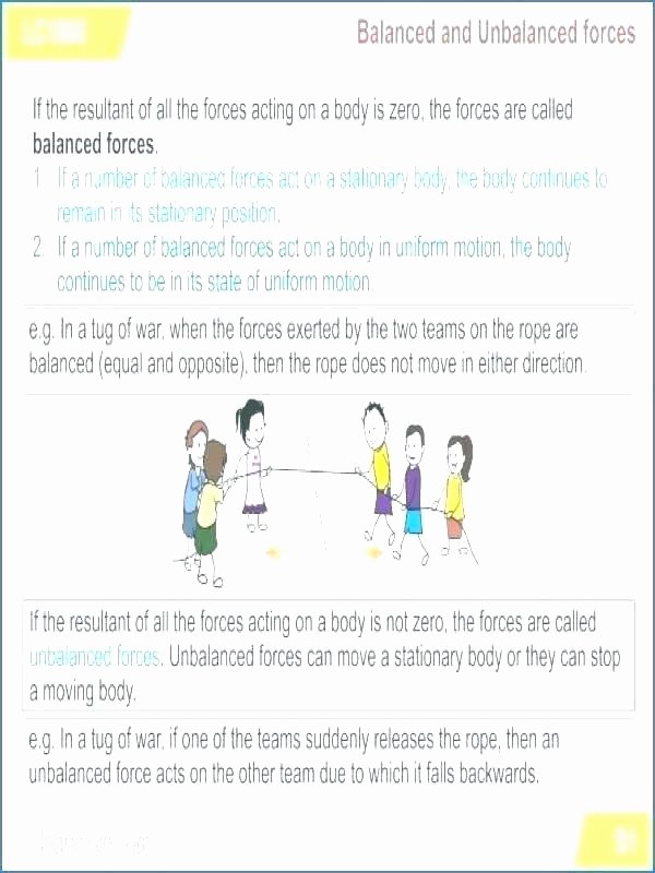 Force and Motion Worksheet Answers Best Of Push and Pull forces Worksheets