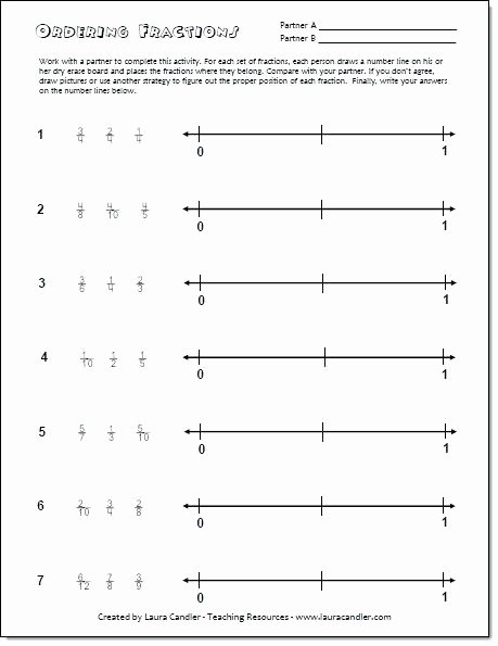 Fraction Number Line Worksheet Drawing Fractions Worksheets