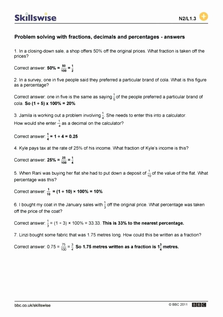 Fraction Puzzle Worksheets Fraction Decimal Percent Puzzle Worksheet Pdf