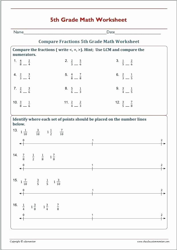 Fraction Puzzle Worksheets Math Homework for 5th Grade – Papakambing