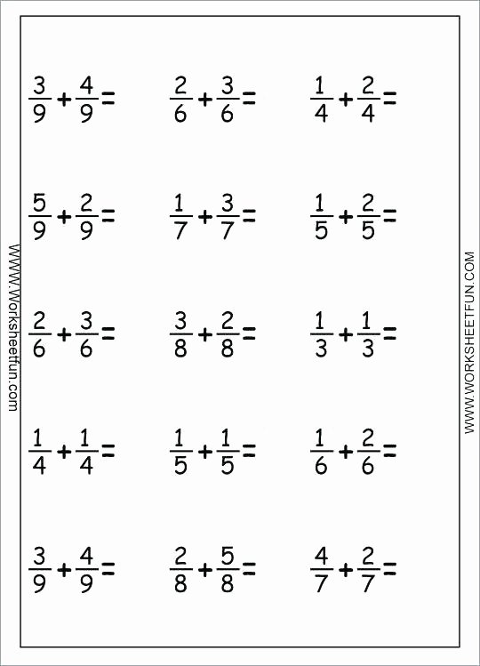 Fractions Worksheets 2nd Grade Math Fractions for 2nd Grade – Ozerasansor