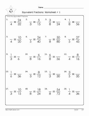 Fractions Worksheets Grade 4 Pdf Equivalent Fraction Worksheets