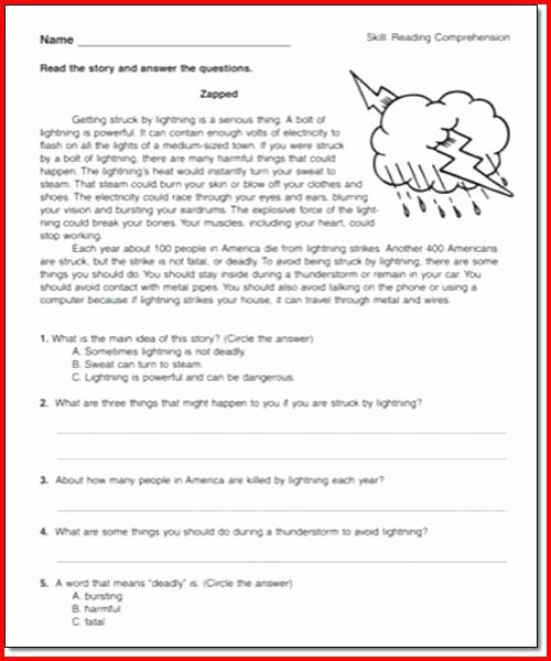 Free 2nd Grade Comprehension Worksheets 4th Grade Reading Prehension Worksheets – 7th Grade Math