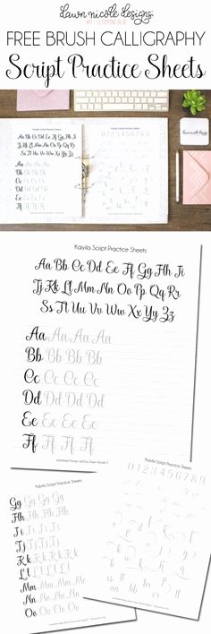 Free Calligraphy Worksheets Printable 42 Best Calligraphy Practice Sheets Images In 2018