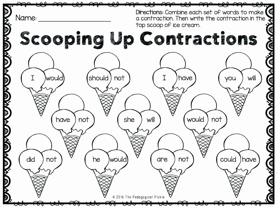 Free Contraction Worksheets Free Contraction Worksheets – Onlineoutlet