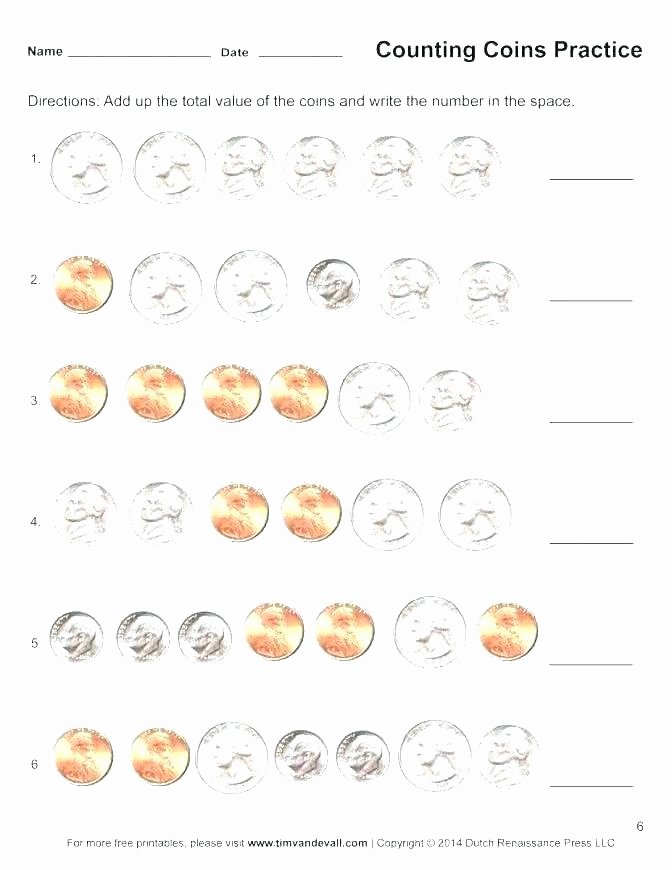 Free Counting Coins Worksheets Awesome Printable Money Worksheets 2nd Grade