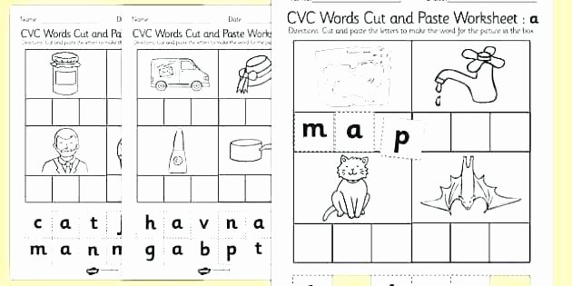 Free Cut and Paste Worksheets Elegant Cut and Paste Worksheets for Kindergarten