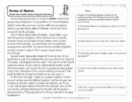 Free Earth Science Worksheets Free Printable Fifth Grade Science Worksheets