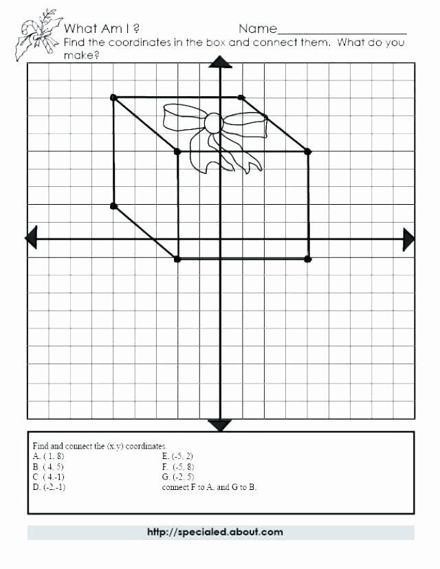 Free Hidden Picture Worksheets Free Math Series Graphing and Ideas Coordinate Plane