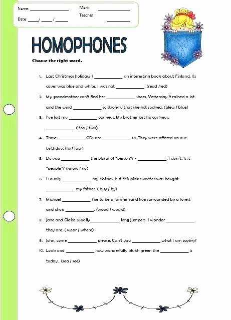 Free Homophone Worksheets Printable Homophone Worksheets