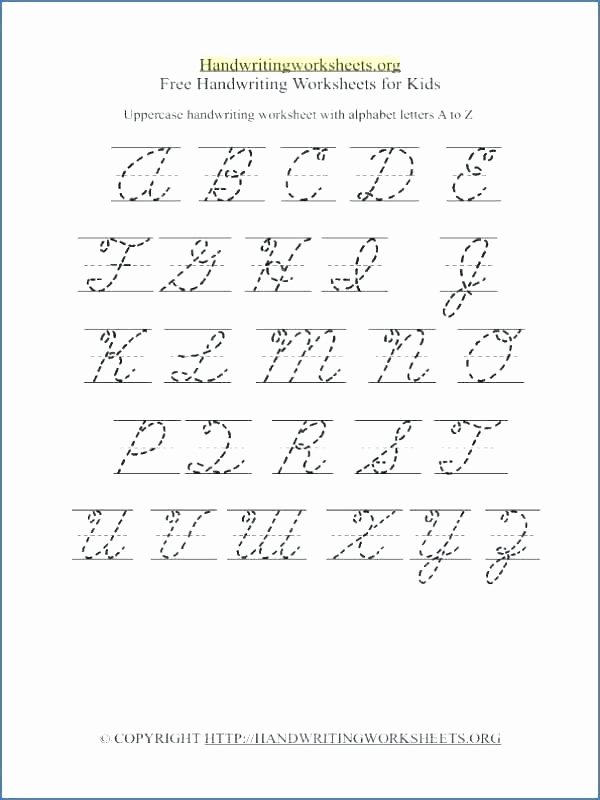 Free Letter Tracing Worksheets Pdf Alphabet Worksheets for Kindergarten Pdf