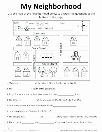 Free Map Skills Worksheets Second Grade Map Skills Worksheets Free Geography Excel