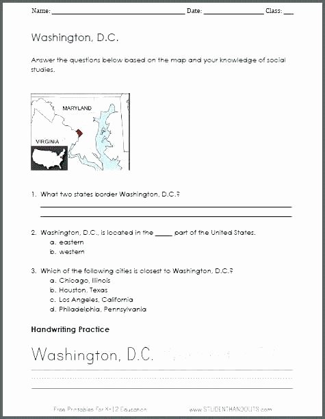 Free Map Skills Worksheets States Worksheets