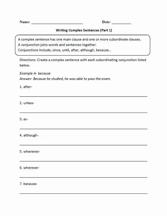 Free Paragraph Writing Worksheets Free Printable Sentence Writing Worksheets Sentences for
