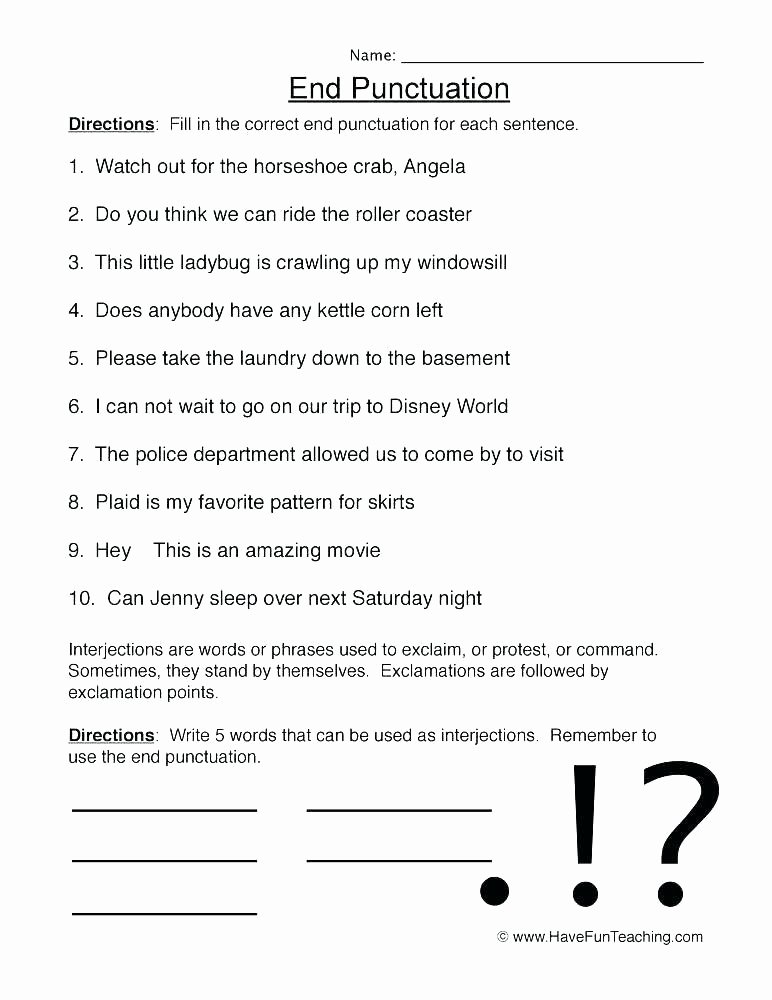 Free Personification Worksheets Punctuation Worksheets High School New Free Printable