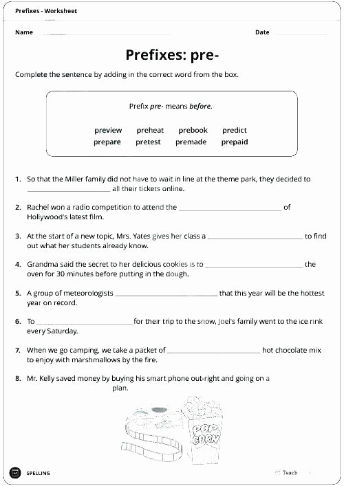 Free Prefix and Suffix Worksheets Grade Language Arts Lesson Plans Lovely Best Prefixes