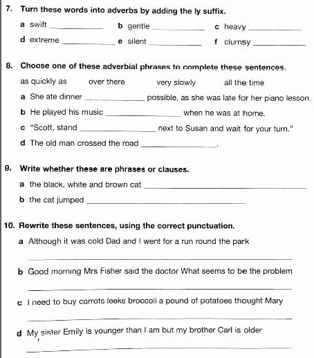 Free Printable Adjective Worksheets Adverbs and Adjectives Worksheet Best Year 6 Revision