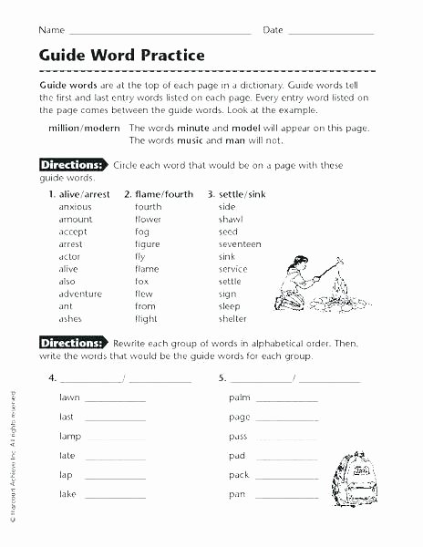 Free Printable Alphabetical order Worksheets Dictionary Skills Worksheets 3rd Grade Alphabetizing