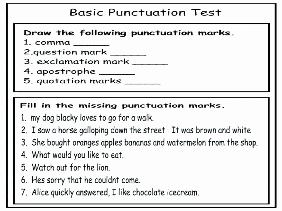 Free Printable Capitalization Worksheets Grammar Capitalization Worksheets Punctuation Grade