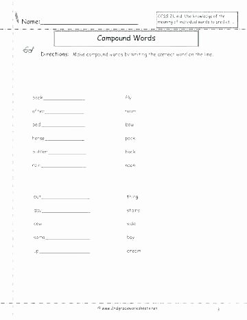 Free Printable Compound Word Worksheets Fourth Grade Multiple Meaning Words Worksheets Free