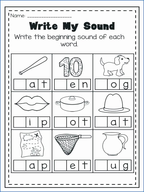 Free Printable Cutting Worksheets Free Worksheets for 5th Grade Initial sound Printables