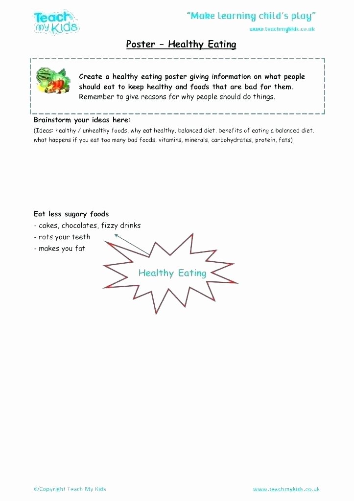 Free Printable Dog Training Worksheets Food Worksheet for Kindergarten Healthy Eating Worksheets