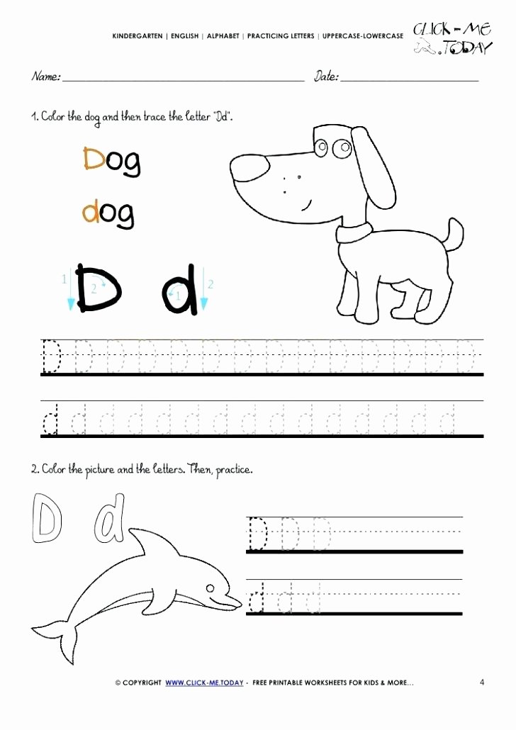 Free Printable Letter P Worksheets Preschool Letter D Worksheets Luxury D Words for