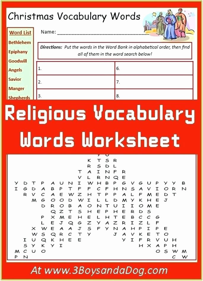 Free Printable Religious Worksheets Best Of Fun Christmas Worksheets for Middle School