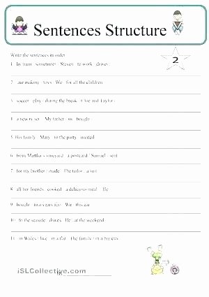 Free Sentence Structure Worksheets Awesome Tifying Text Structure Worksheets Collection Sentence