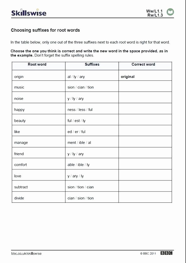 Free Suffix Worksheet Words Ending In Worksheet Vs Worksheets Suffixes Literacy
