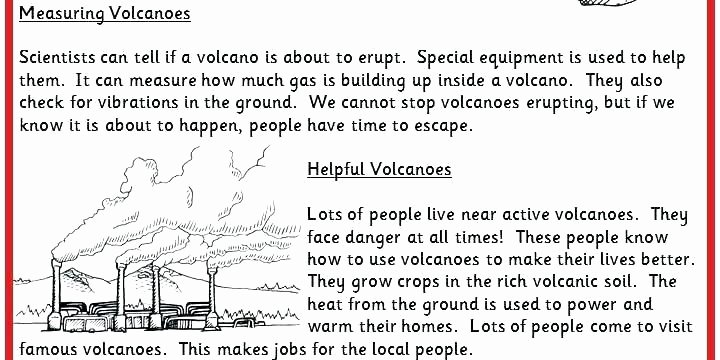 Free Volcano Worksheets Volcano Worksheet Activity Grade Science Worksheets Volcano