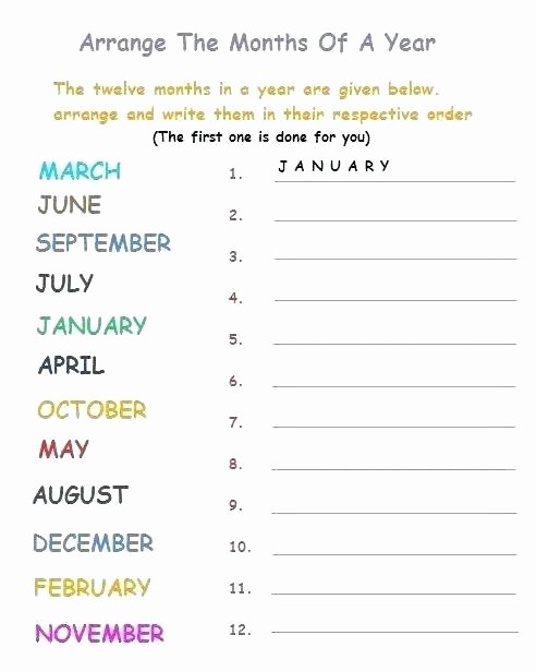 French Printable Worksheets Learning Months Year Worksheets the for Grade 1 Months