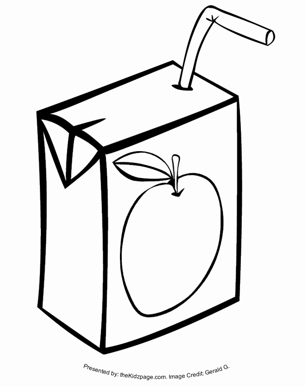 Fruit Colouring Pages Juice Box Free Coloring Pages for Kids Printable