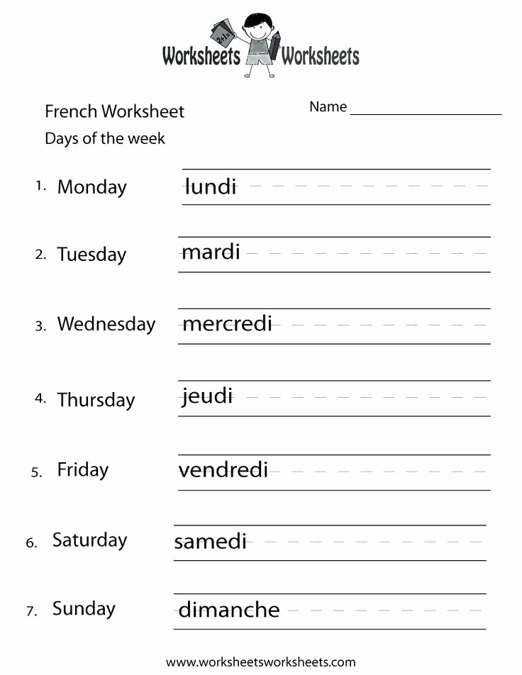 Fruits and Vegetables Worksheets French Worksheets