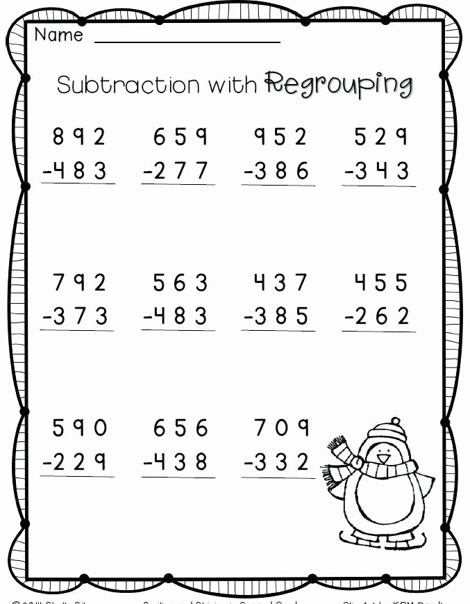 Fun Subtraction with Regrouping Worksheets 3rd Grade Subtraction Worksheets Fun Maths Addition 3 Adding