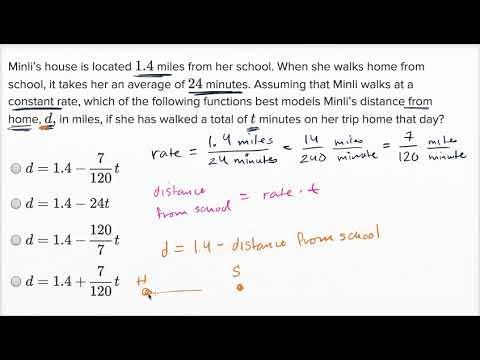 Function Table Word Problems Luxury Linear Function Word Problems — Harder Example Video