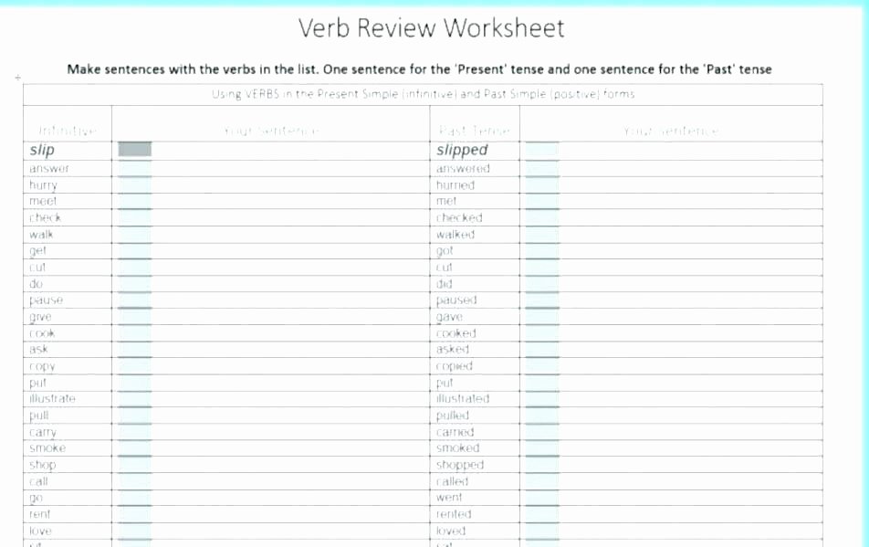 Future Tense Verbs Worksheet Future Tense Verb Worksheets for All Download and Free