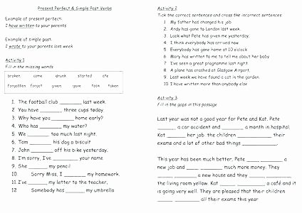 Future Tense Verbs Worksheet Simple Present Tense Worksheets
