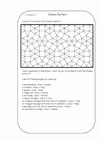 Geometric Shape Pattern Worksheets Identifying Geometric Shapes Worksheets
